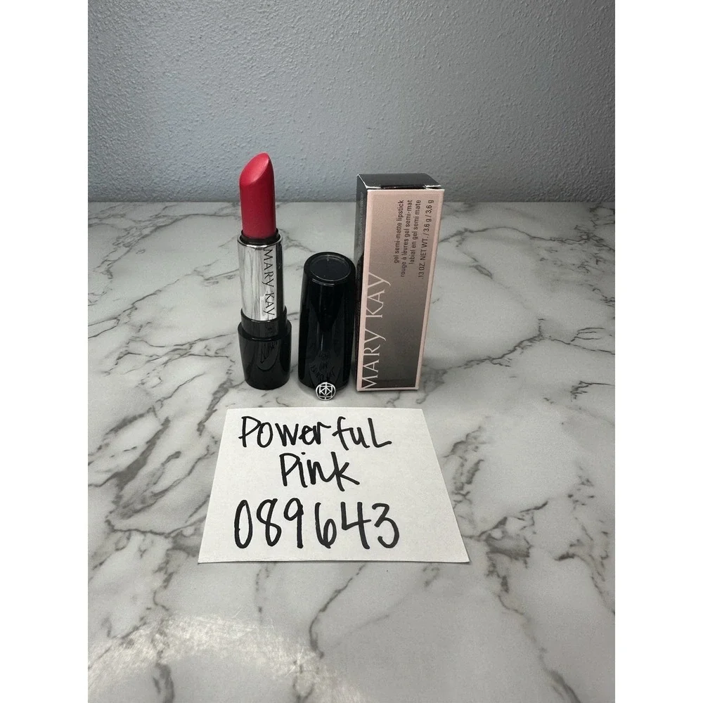 Mary Kay Gel Semi-Matte‎ Lipstick Powerful Pink Rose Puissant 089643 NEW